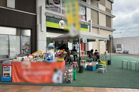【あびこショッピングプラザ】プロモーションやワークショップトに適した地域密着型の商業施設1Fにある屋外イベントスペース(1Fガーデンコート/わくわく広場)