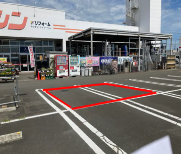 【ダイシン岩沼店】自販機側駐車場　キッチンカーの出店やテント形式のイベント実施に最適な屋外の催事イベントスペース