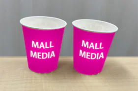 【イオンモール日の出】紙コップ広告