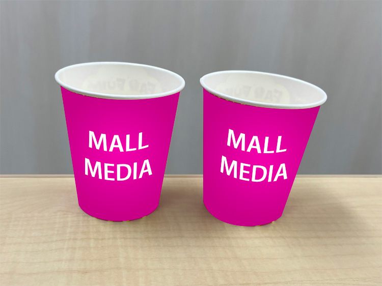 【イオンモール日の出】紙コップ広告