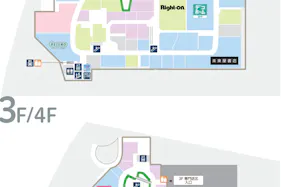 【イオンモール多摩平の森】モール内広告 吹き抜けガラス