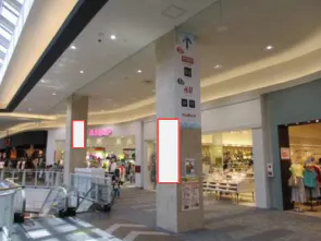 【イオンモール盛岡】モール内広告 柱巻きの画像