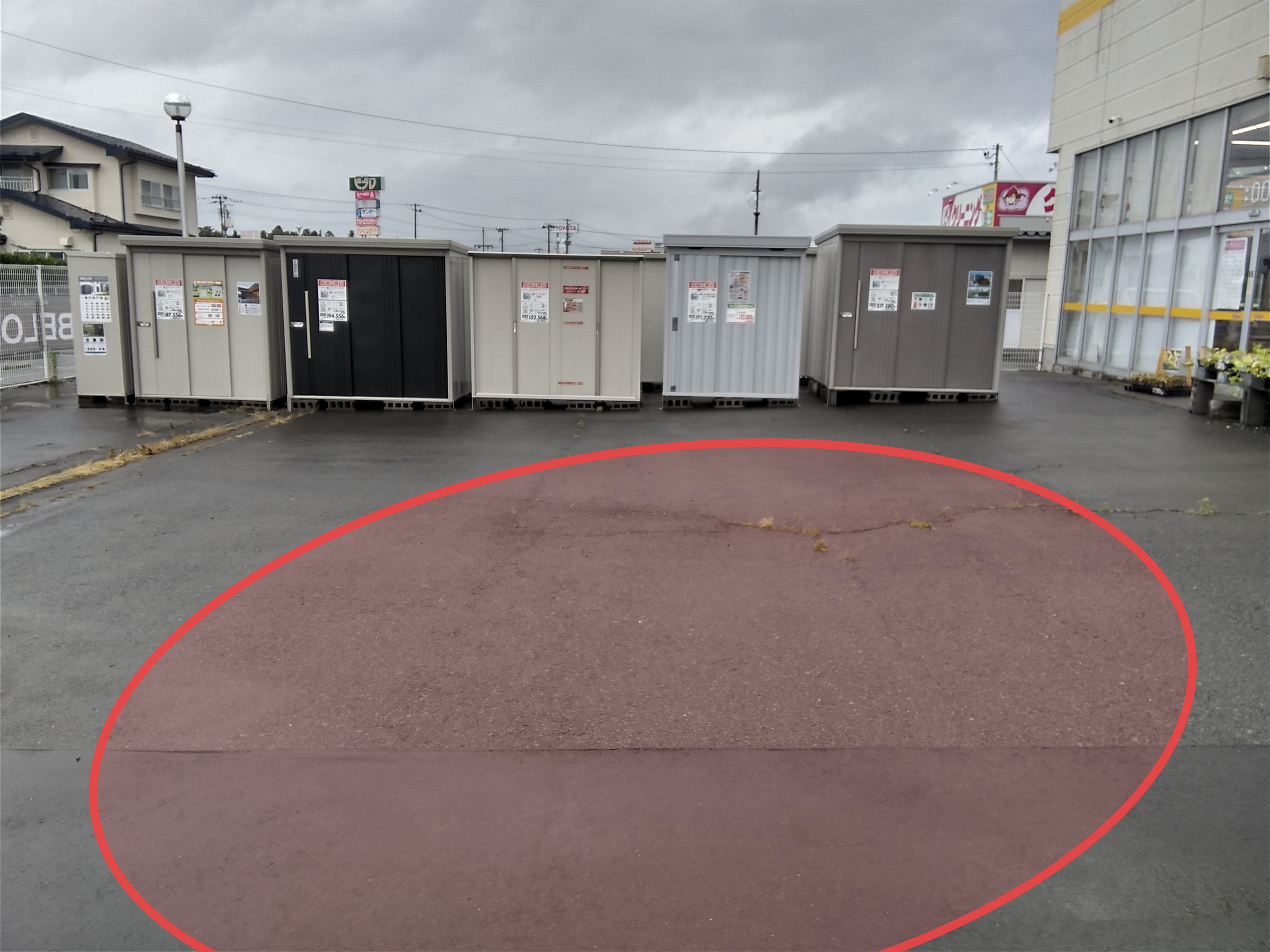 【サンデー花巻店】屋外駐車場　キッチンカーの出店に最適なホームセンター内駐車場の屋外イベントスペース