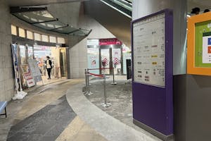 【リバーウォーク北九州】物販やプロモーションに利用可能な人気スーパー隣接の地下1階催事イベントスペース(SC-12-2)