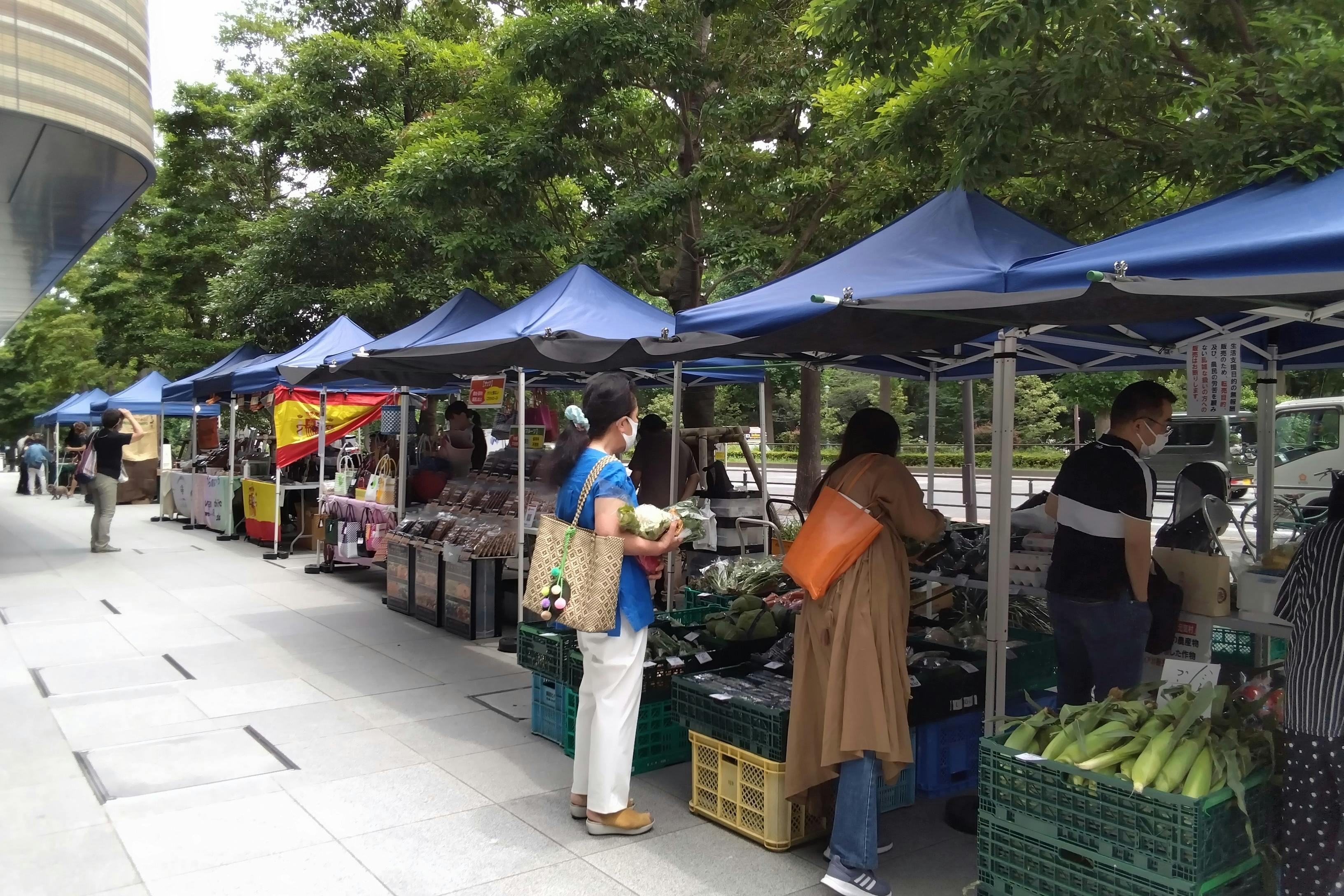 【四ツ谷駅2分/毎月第1・第3水曜】食品・雑貨に最適!いつでも憩いと賑わいで溢れる施設コモレ四谷1階のマルシェスペース『コモレ四谷マルシェ』