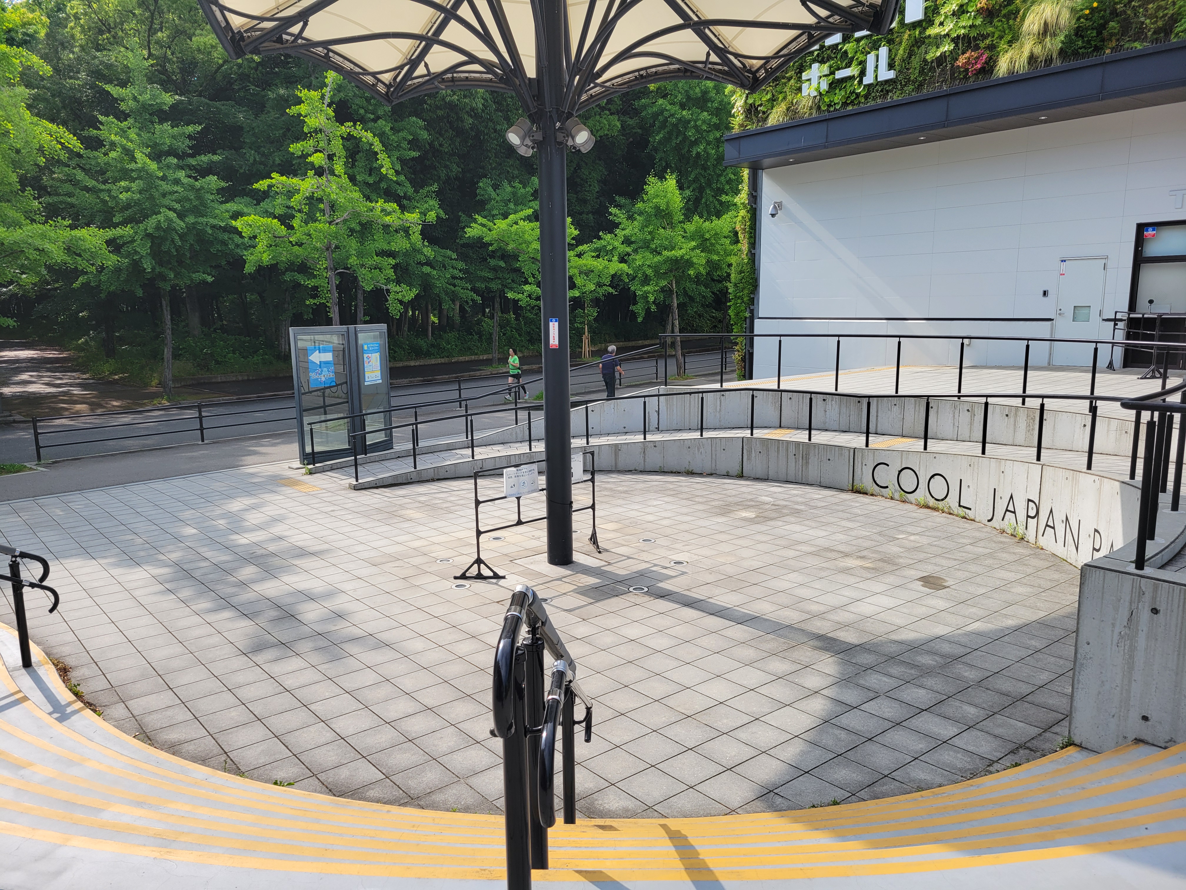 上から見たパラソルスペース。その①