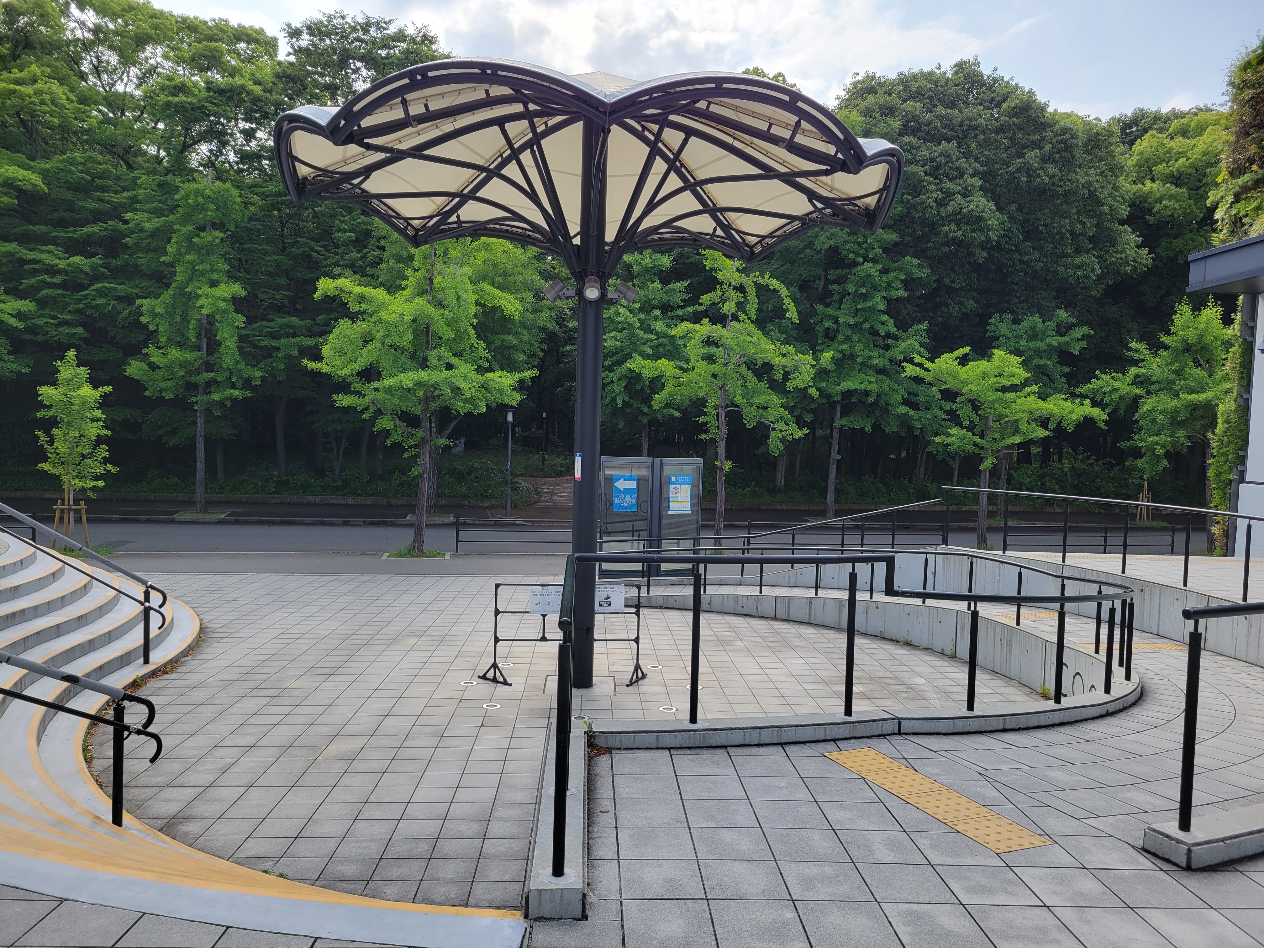 上から見たパラソルスペース。その②