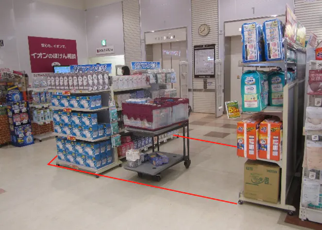 【イオンスタイル名取】プロモーションイベントや各種物販に最適な人通りの多い1階エレベーターフロア付近のイベントスペース