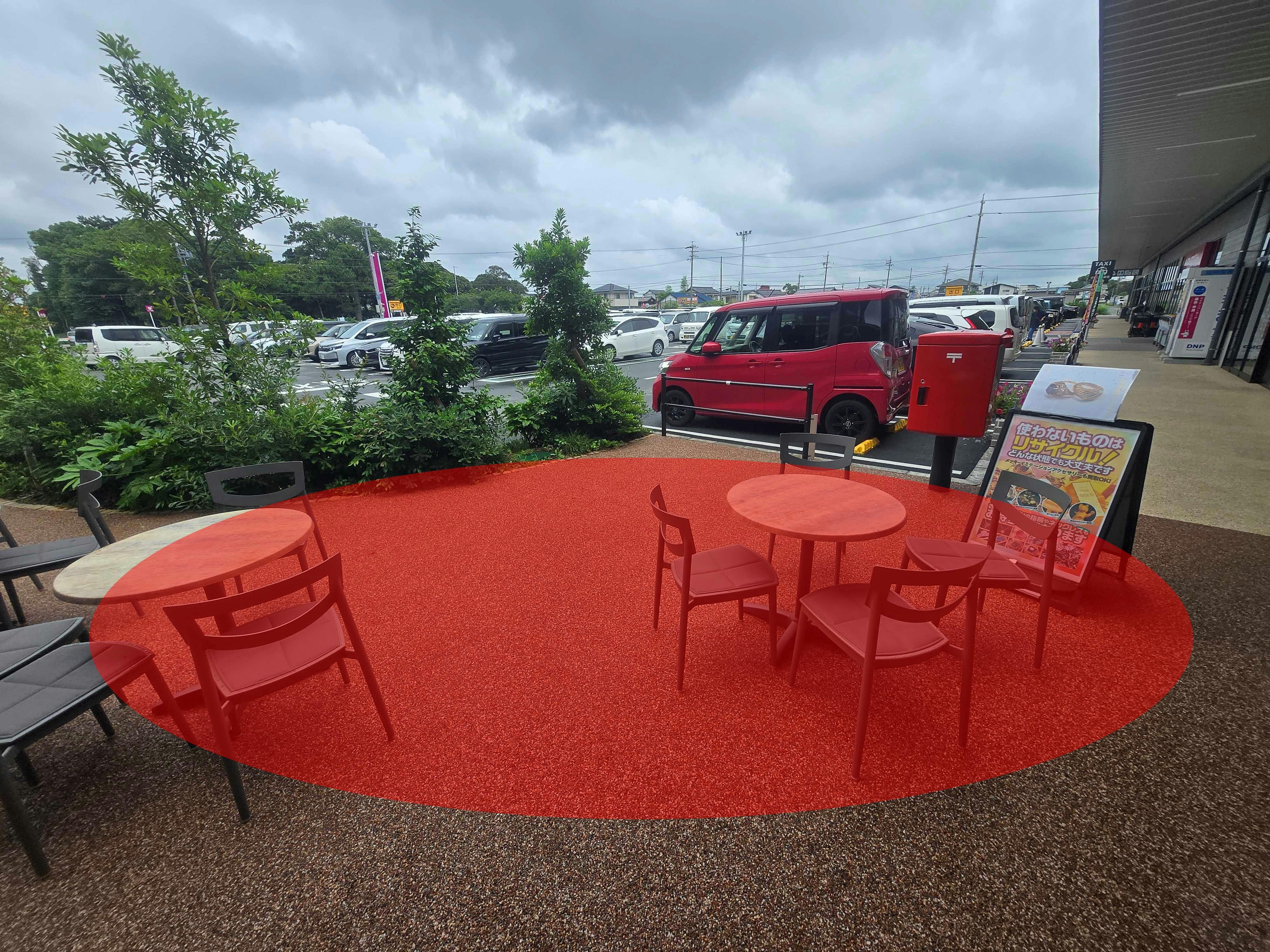 【イオンタウン浜松新橋】キッチンカーに最適な大型スーパーにあるキッチンカースペースの画像