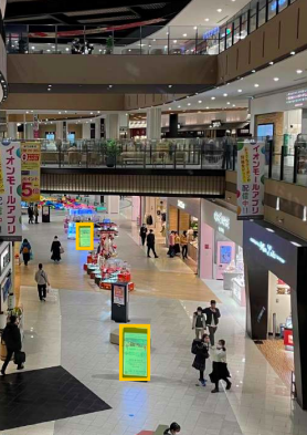 【イオンモール京都桂川】モール内広告 デジタルサイネージ（MSV）（55inc 両面）