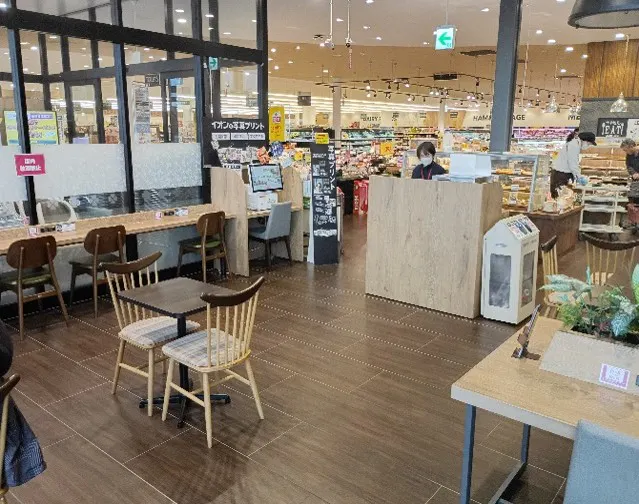 【イオンスーパーセンター紫波古館店】紫波カフェ 販促プロモーションや物販に最適なスーパー店内催事イベントスペース