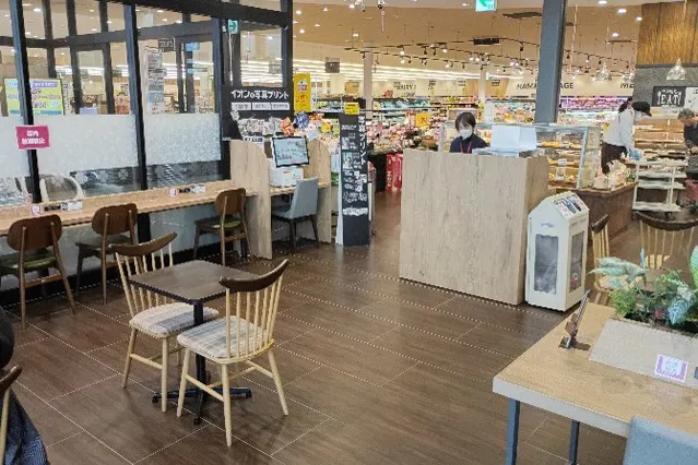 【イオンスーパーセンター紫波古館店】紫波カフェ 販促プロモーションや物販に最適なスーパー店内催事イベントスペース