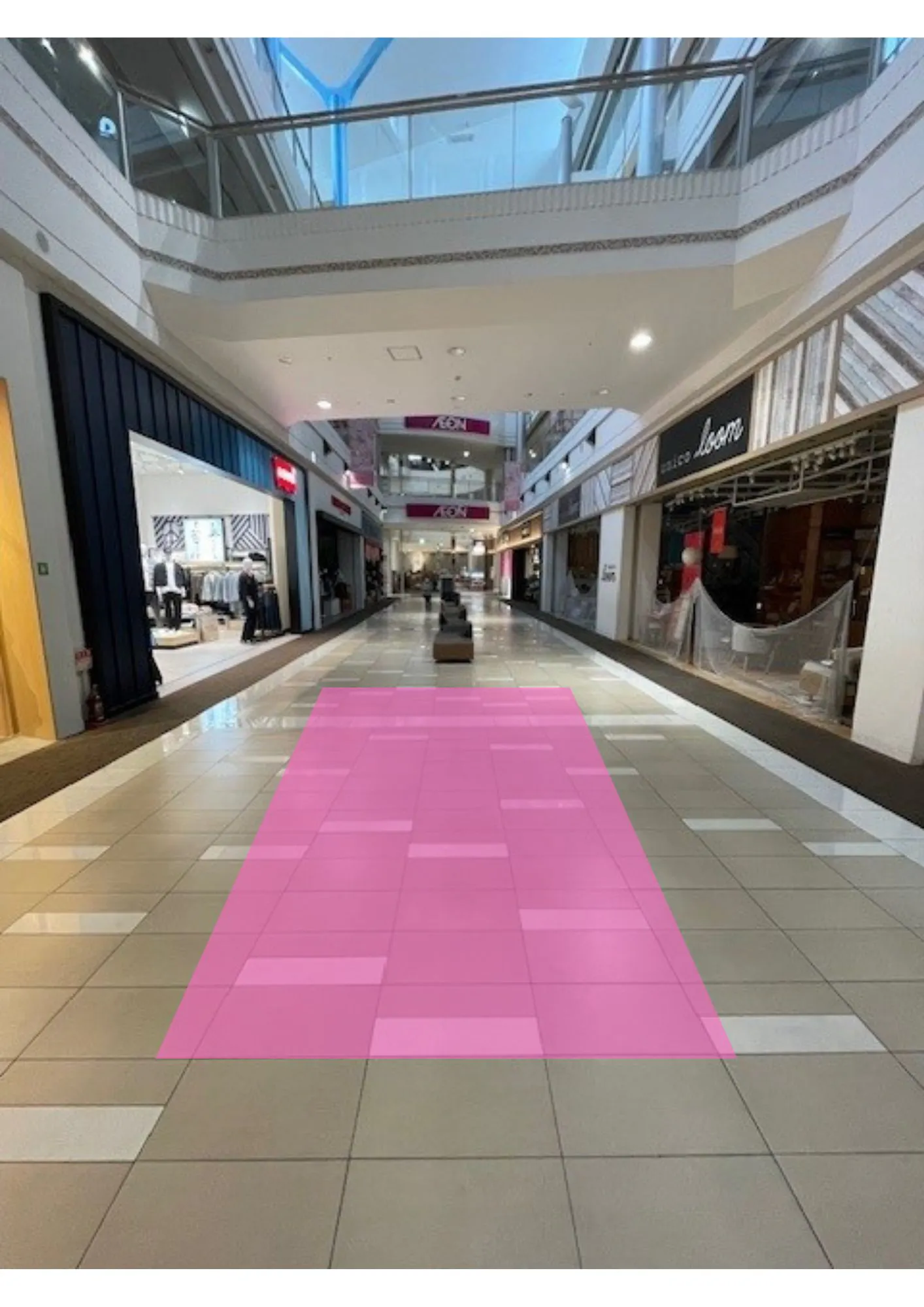 【イオンモール堺北花田】通路③　リーバイス前の画像