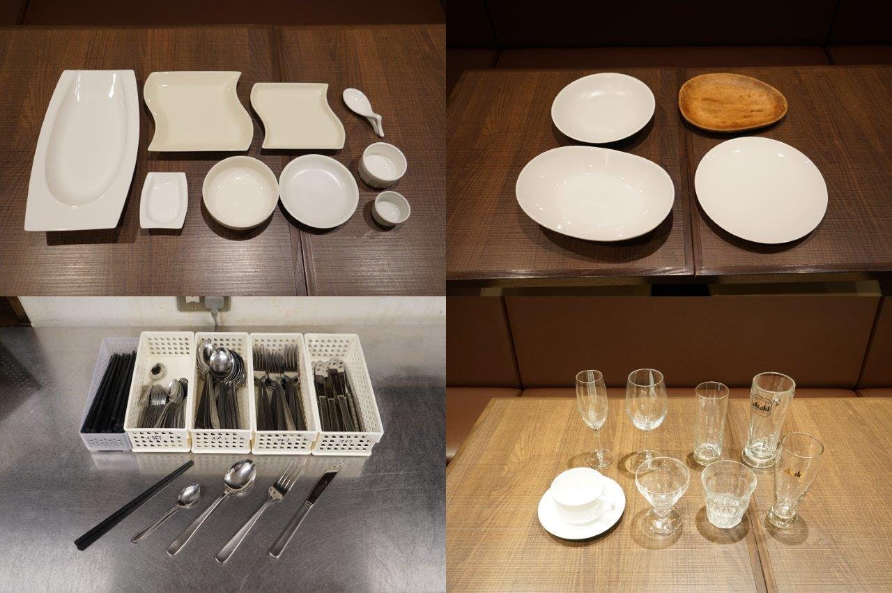 食器、グラス、カトラリー