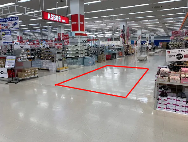 【イオンタウン天理】セールスプロモーションやポップアップストアに適した視認性の高いイベントスペース(アスビー横)