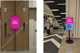 【イオンモール新利府】モール内広告 小型 デジタル サイネージ