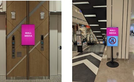 【イオンモール新利府】モール内広告　小型 デジタル サイネージの画像