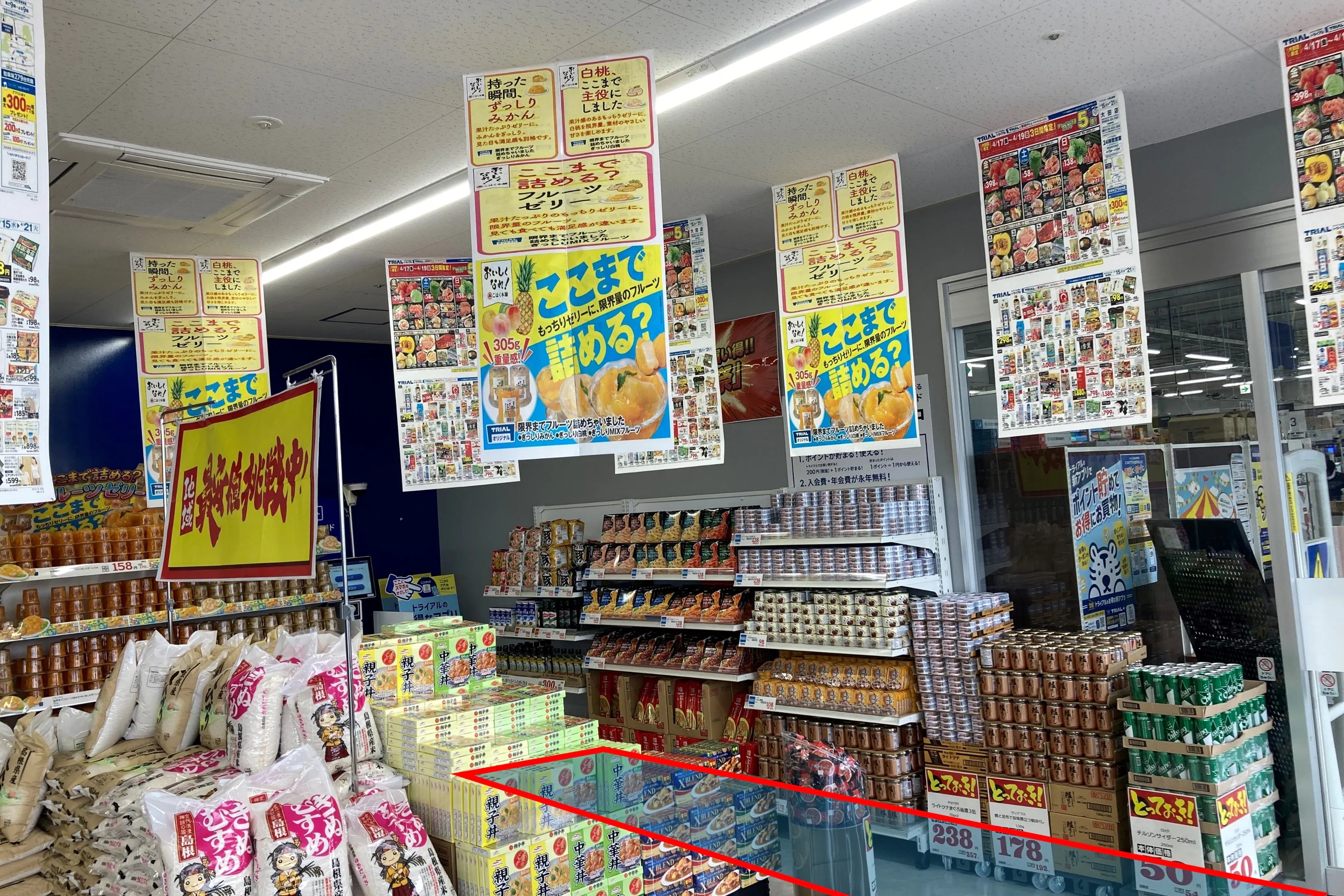 【スーパーセンタートライアル大田店】(プロモ/物販/食物販) トライアル大田店『風除室』