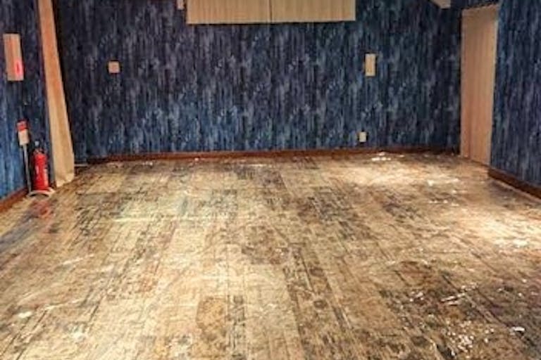 電気を消すと壁紙が光ります。