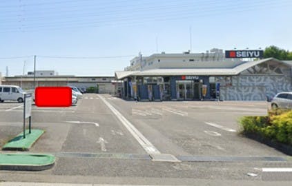 【西友　江南店】店舗外 (入口横 屋根なし)　キッチンカーやたこやき・たいやき・団子・クレープ など販売におすすめな屋外催事イベントスペースの画像