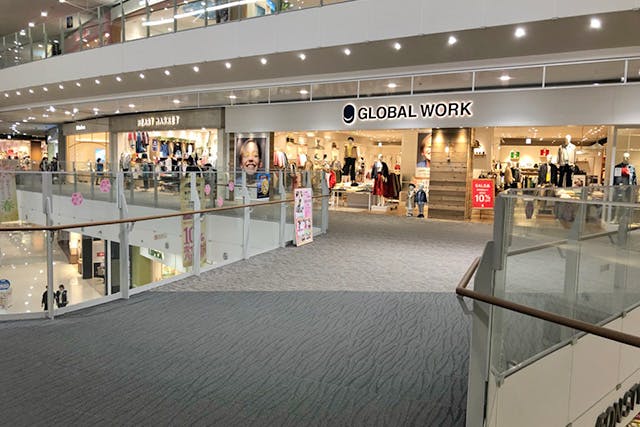 【イオンモール名古屋茶屋】2階ウエストブリッジ(グローバルワーク前)