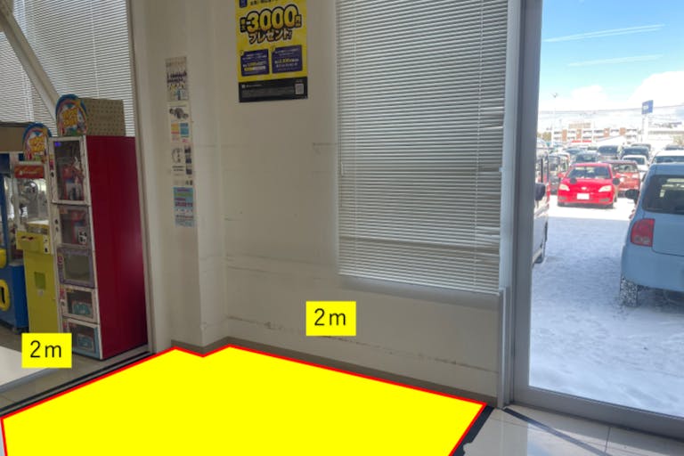 出店スペース:出口横