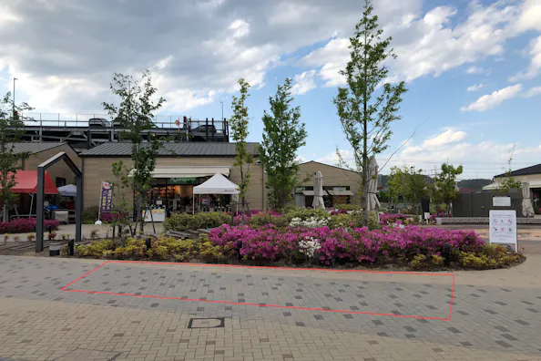 【BRANCH岡山北長瀬】プロモーションや物販用途での利用が可能な商業施設の屋外スペース