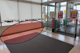 【ベイシア 大網白里店】食品入口前スペース 販促プロモーションに最適なスーパー店内催事イベントスペース