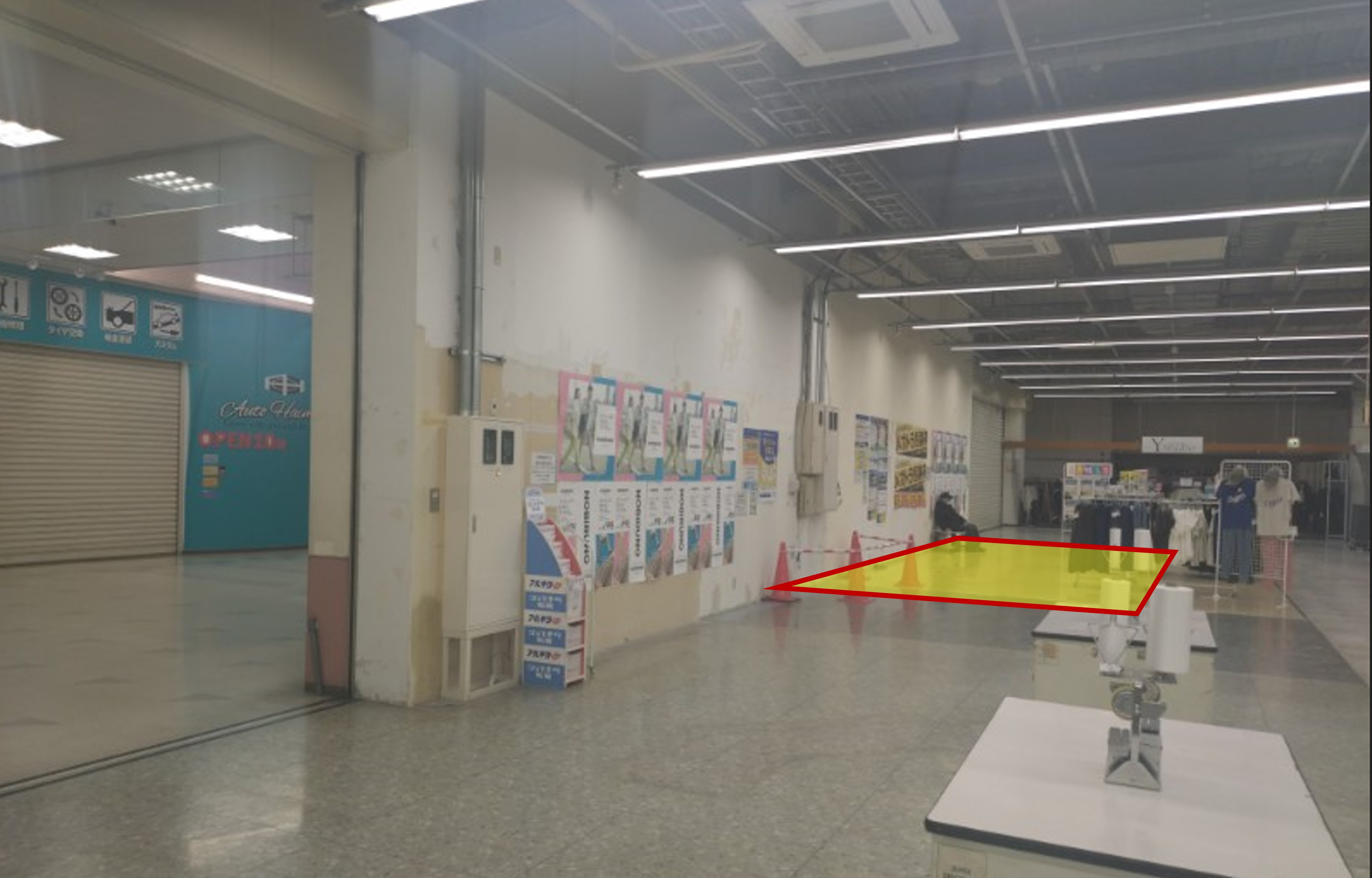 【メガセンタートライアル伏古店】販促プロモーションやポップアップストアに最適なレジアウト「Ⓒスペース」