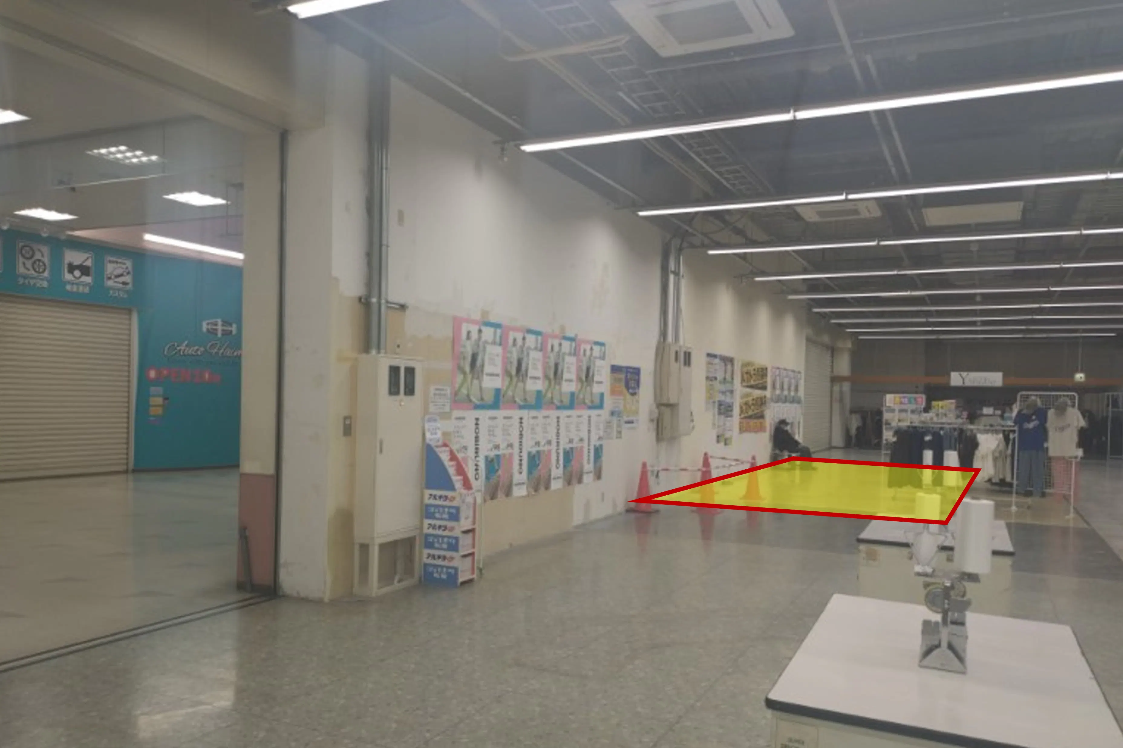 【メガセンタートライアル伏古店】販促プロモーションやポップアップストアに最適なレジアウト「Ⓒスペース」