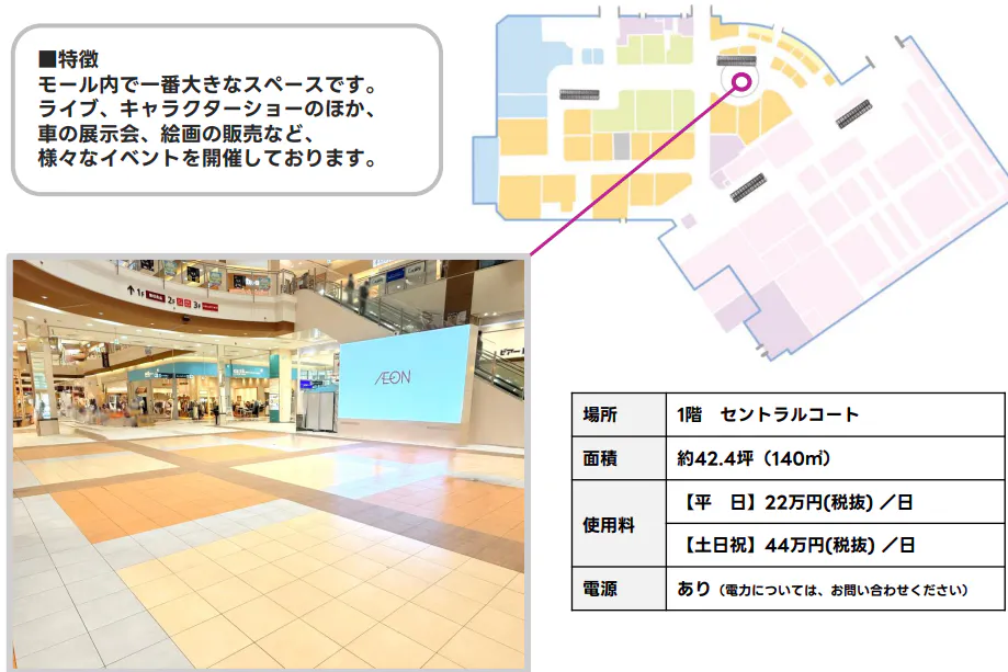 【イオンモール北戸田*】1F セントラルコート