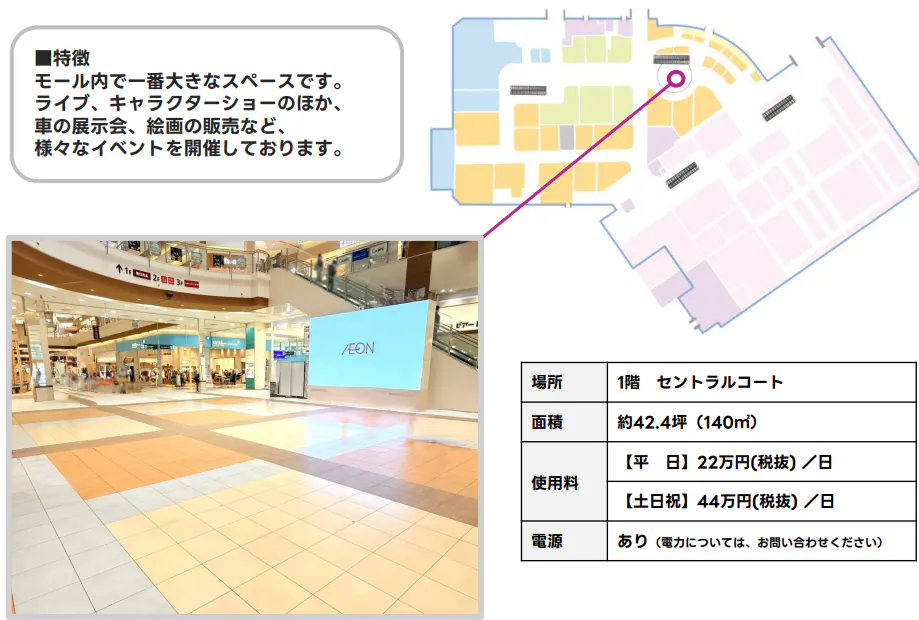 【イオンモール北戸田*】1F セントラルコート