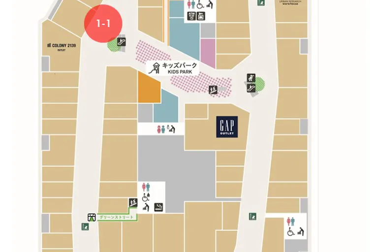 【三井アウトレットパーク 岡崎】中央南エスカレーター横の画像5