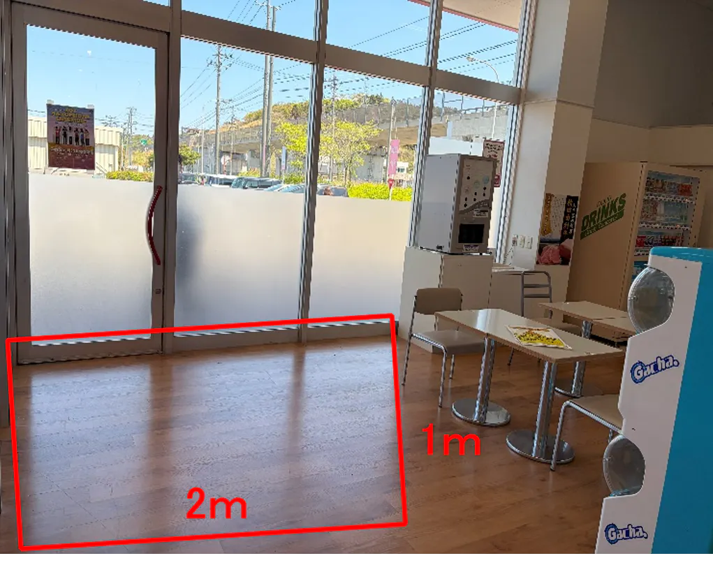 【マックスバリュにかほ店】イートイン脇 販促プロモーションや物販に最適なスーパー店内催事イベントスペース