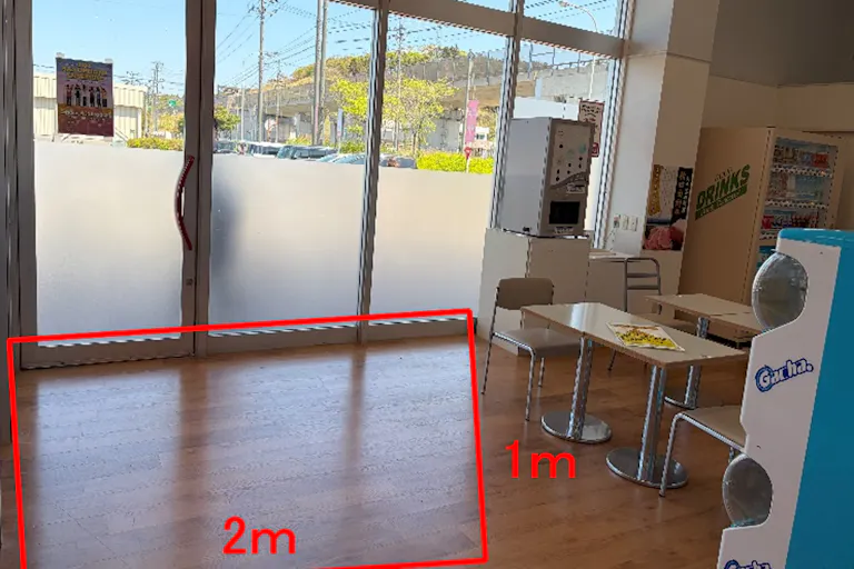【マックスバリュにかほ店】イートイン脇 販促プロモーションや物販に最適なスーパー店内催事イベントスペースの画像1