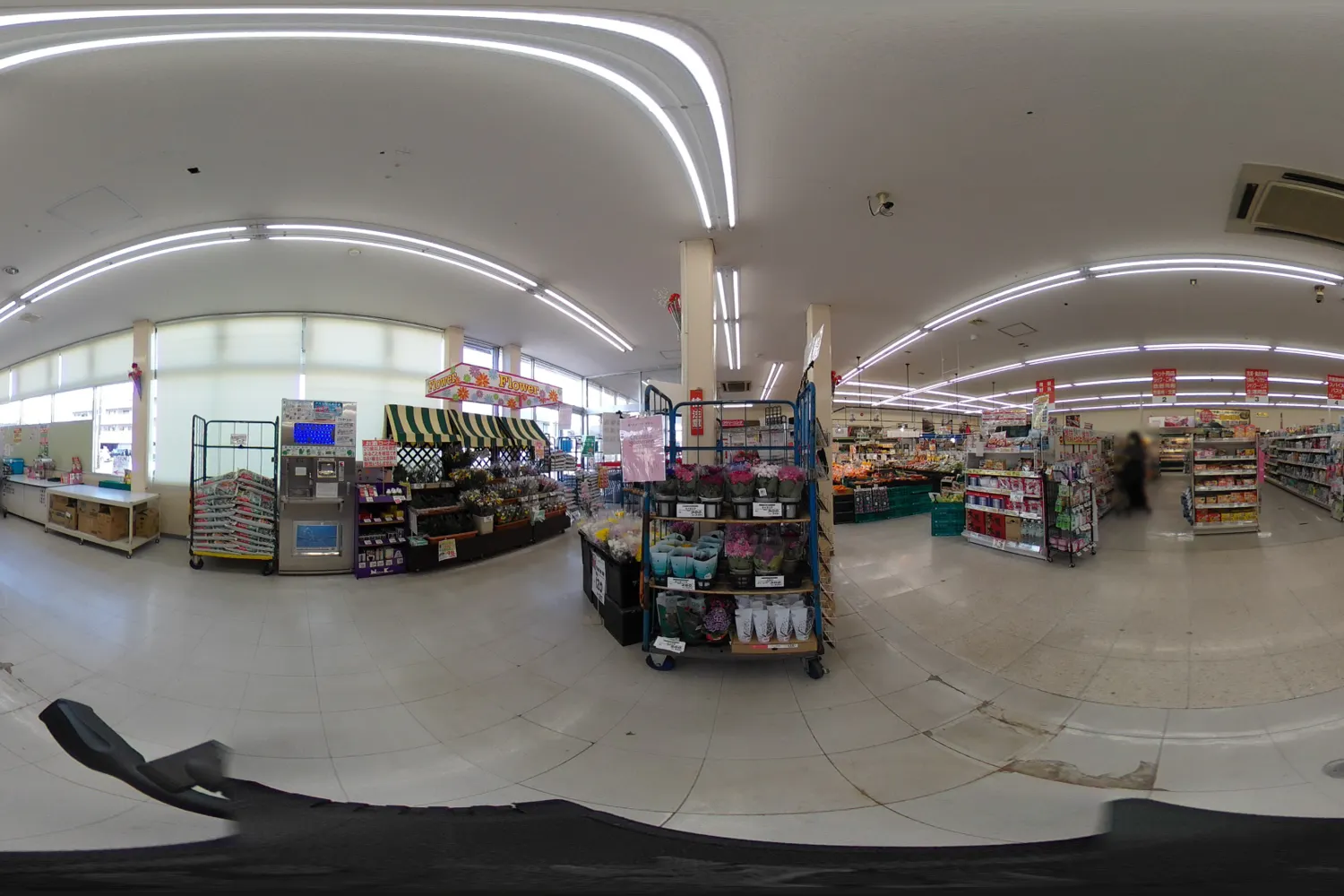 【屋外】【一号舘楠】販促キャンペーンや物販イベントに適した花売り場横スペース