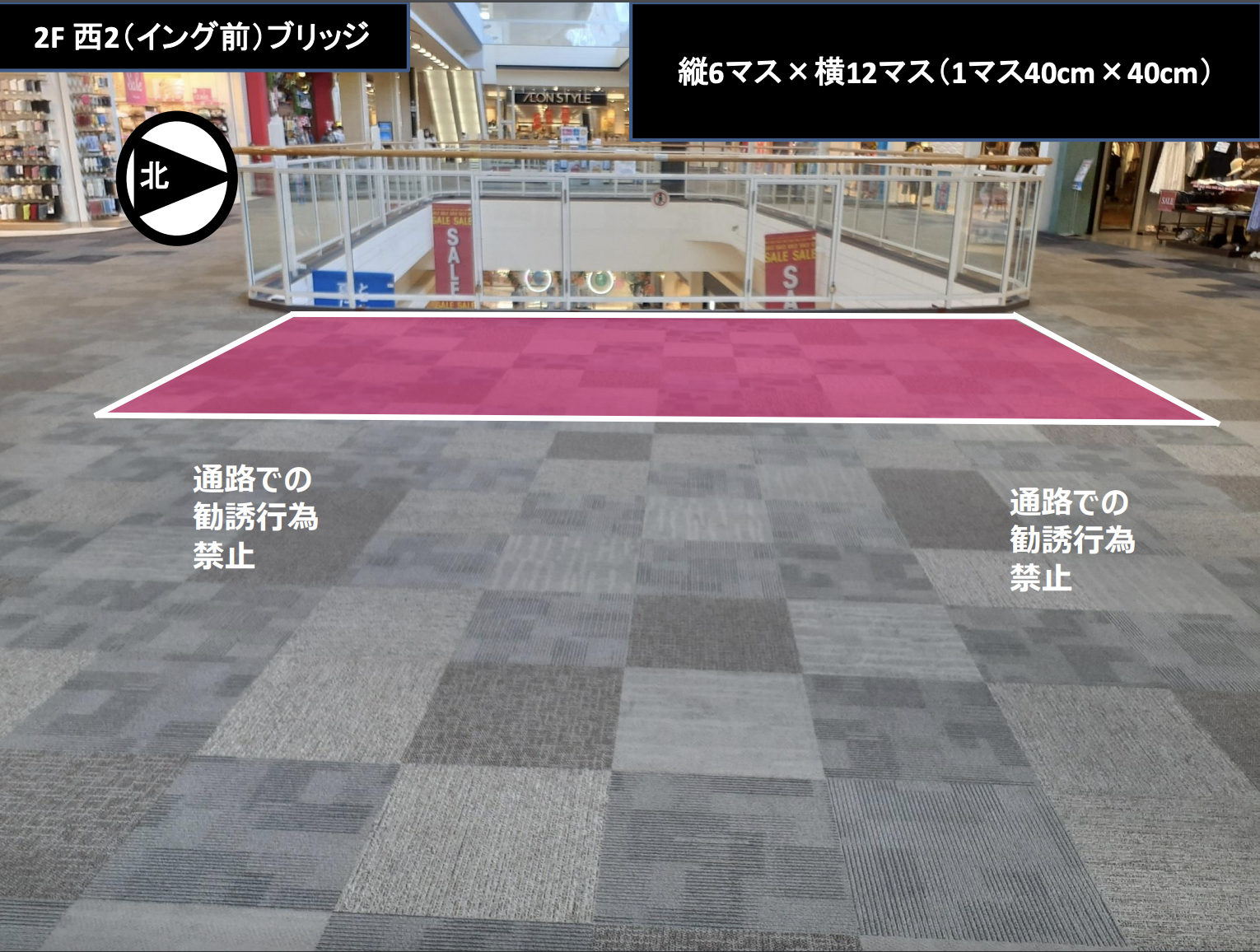 【イオンモール宮崎】西Cブリッジ（イング前西側）