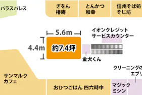 【イオンモール浜松市野*】1F サウスコートA(金犬くん前)