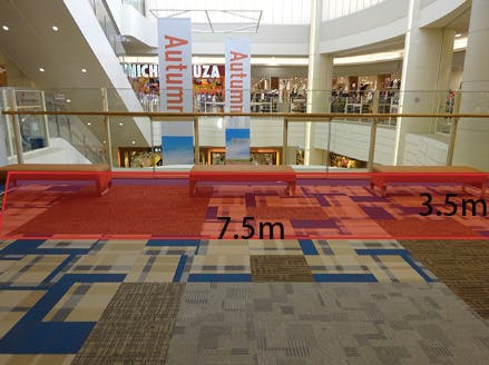 【イオンモール神戸北】3F さざんかブリッジ（島村楽器前）※ベンチ有