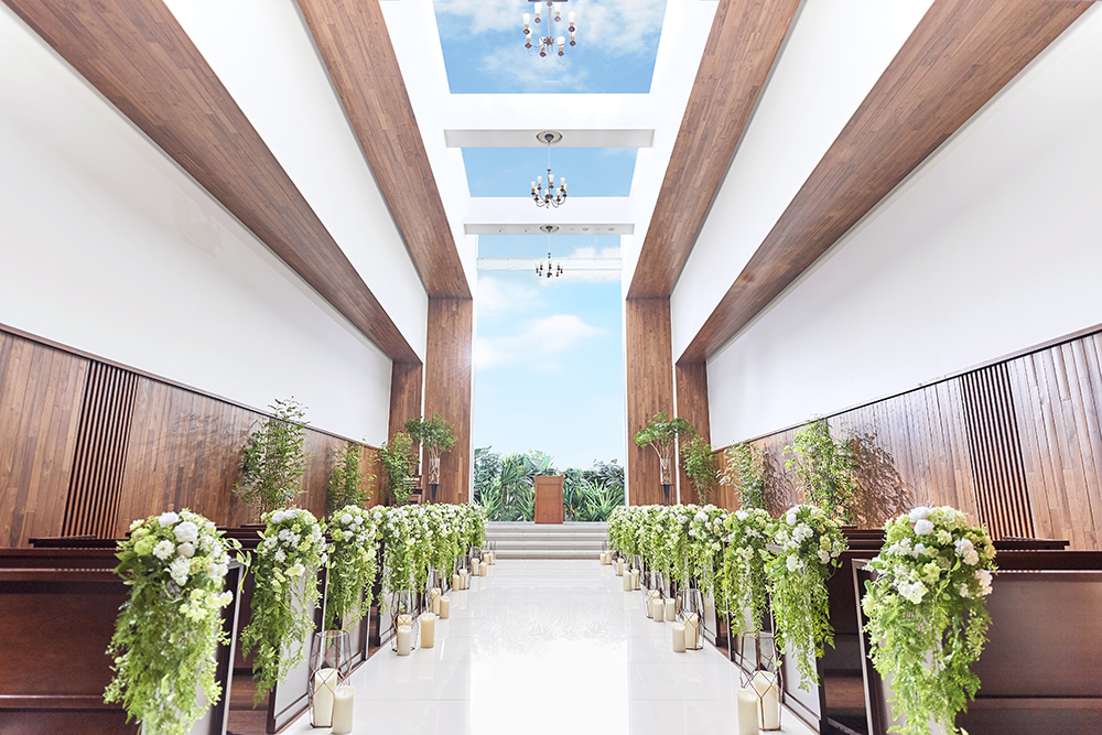 【栃木県宇都宮市】ブライダル撮影や動画撮影に利用可能な、開放感のあるイベントスぺース（チャペル）