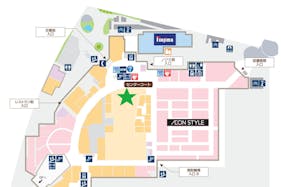 【イオンモール多摩平の森】モール内広告 センターコート大型バナー