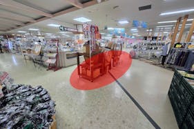 【ショッピングプラザベル山辺店】物販や販促プロモーションに最適な店内中央にあるレンタルスペース