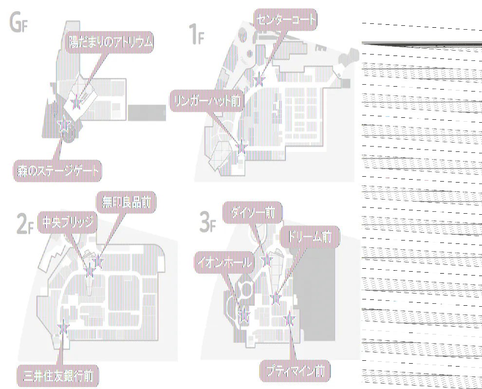 【イオンモール多摩平の森】GF 森のステージゲート(屋外)