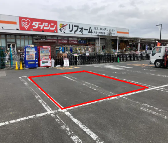 【ダイシン泉店】駐車場　キッチンカーの出店やテント形式のイベント実施に最適な屋外の催事イベントスペース