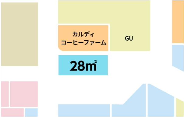 【イオンモール大垣*】1F　風の広場 A　カルディコーヒー前