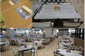 【イオンモール新利府】モール内広告 フードコートテーブル