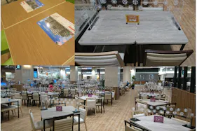 【イオンモール新利府】モール内広告 フードコートテーブル