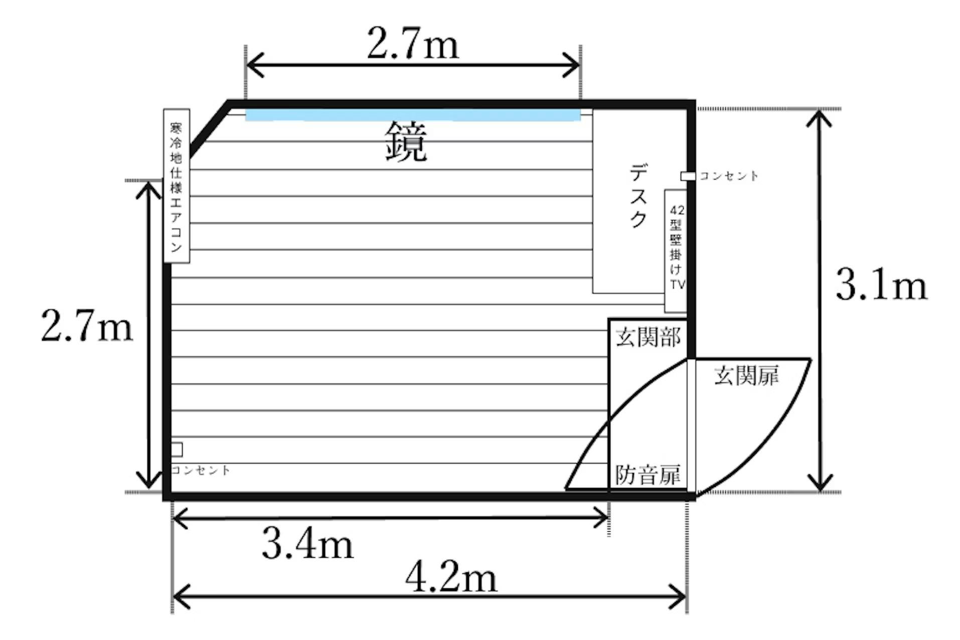 【北18条駅7分】ポップアップストアや展示会・撮影に最適!24時間利用可な鏡付きコンパクトイベントスペース「レンタルスタジオエイジュ札幌北18条」