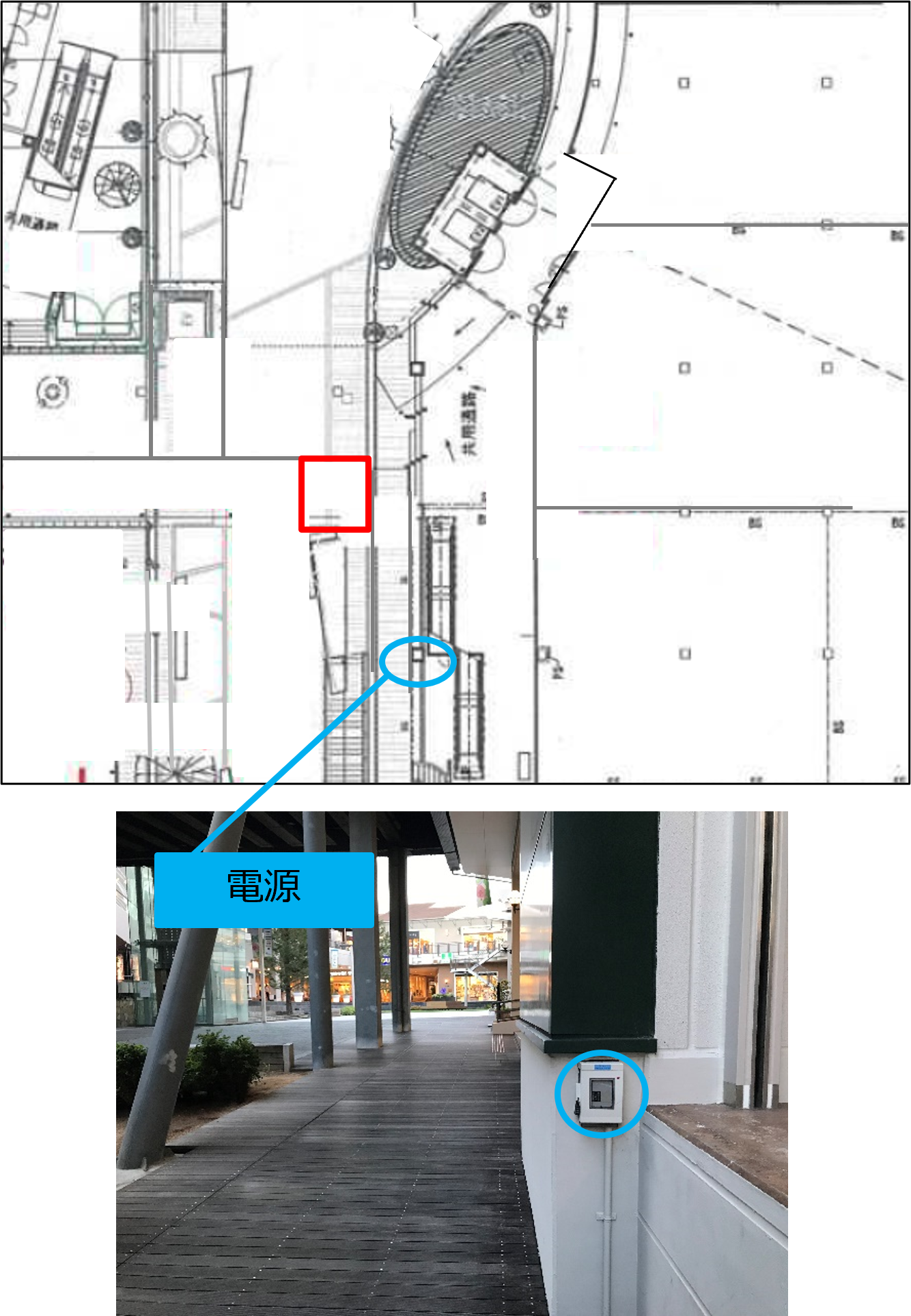 【みのおキューズモール】「⑩L通り Eスペース」各種プロモーションや相談会に最適なエスカレーター近くのイベントスペース