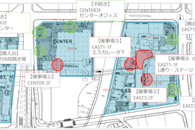 【みのおキューズモール】「⑩L通り Eスペース」各種プロモーションや相談会に最適なエスカレーター近くのイベントスペース